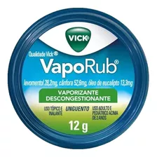 Vick Vaporub 12g Descongestionante Vaporizante