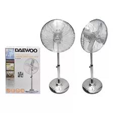 Ventilador De Pie Daewoo Cromado Extra Silencioso 40cm 3 Vel