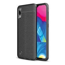 Funda Litchi Auto-focus Tpu Para Samsung Galaxy M10