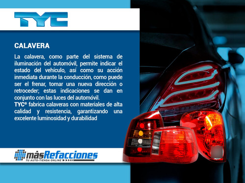 Calavera Izquierda Toyota Yaris 4p Sedan 2009-2010-2011 Tyc Foto 4