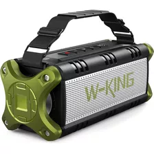 Bocina W-king, Portátil, Bluetooth, Impermeable Ipx6, 50 W