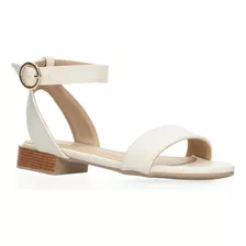 Sandalias Gosh Latte Tira En Tobillo Con Hebilla Para Mujer