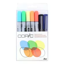 Marcadores Copic Ciao X 7 Rainbow Doble Punta