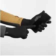 Guantes Forclaz Tactiles Montaña Trek 500 Negro