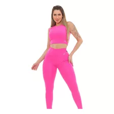 Conjunto Blackout Zero Transparência Legging E Cropped