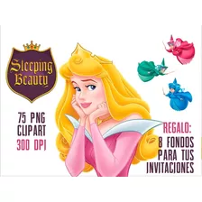  75 Imagenes Clipart Png 300dpi Princesa Aurora + Regalos