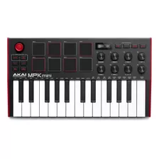 Akai Mpk Mini Mk3 Controlador Midi Usb 25 Teclas 8 Pads Color Negro