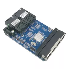 Conmutador Gigabit Ethernet Conversor De Medios De Fibra Ópt