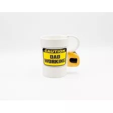 Taza Tazón Mug Para Papá Cuidado Papá Trabajando Tuerca