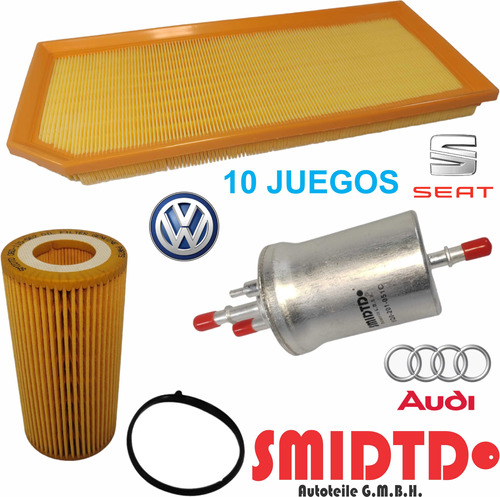 Kit Filtros De Aire Gasolina Y Aceite Vw Bora 2.0l 05-10 Gli Foto 3