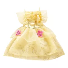 Fantasia Infantil Bela E A Fera Vestido Princesas Disney 