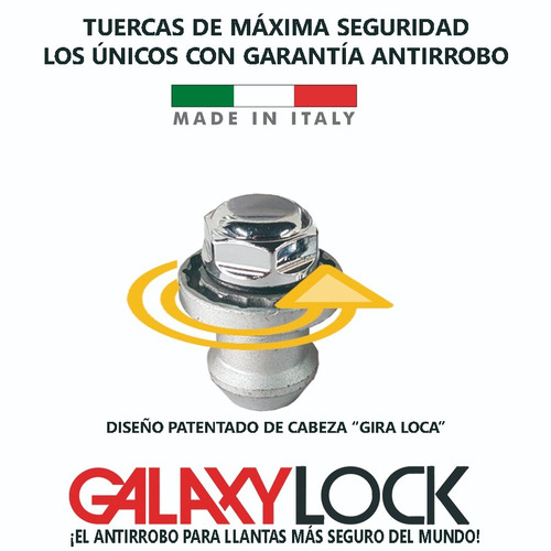 Tuercas Galaxylock Seguridad Para Rines - Mazda 3 2019 Sedan Foto 3