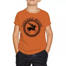 Camiseta Infantil Percy Jackson Camp Half Blood Série