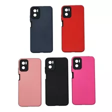 Funda Anti Golpes Para Moto E22 E22i + Vidrio Full Cover 9d