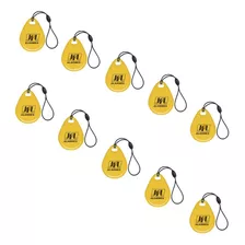 10x Chaveiro Proximidade Tag 13,56mhz Amarelo Jfl Mifare