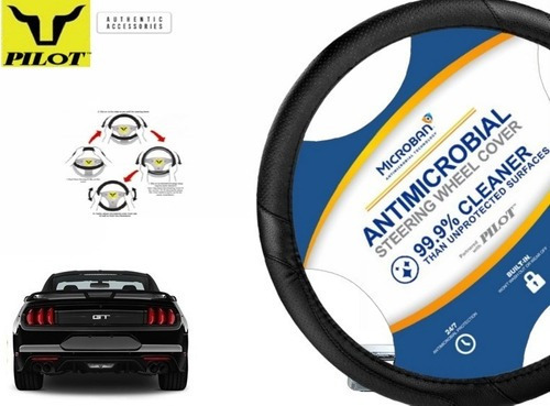 Funda Cubrevolante Negro Antimicrobial Ford Mustang Gt 2023 Foto 2