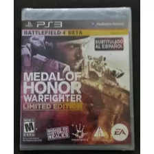 Medal Of Honor Warfigther Limited Edition Ps3 Nuevo Fisico