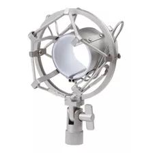 Suporte De Metal P/ Microfone Shock Mount Aranha - Silver