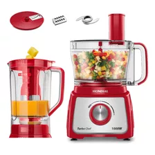 Multiprocessador Mondial Turbo Chef Vermelho Mpn-01-r 127v