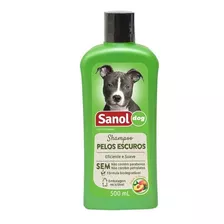 Shampoo Sanol Dog Pelos Escuros Banho Pet Cães E Gatos 500ml