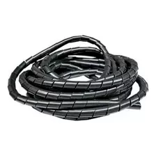 Organizador Espiral De Cables Negro 12mm 10 Mts. Dexson