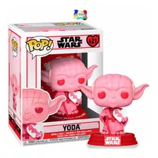 Star Wars Yoda San Valentin Funko Pop Corazon Rojo Cf