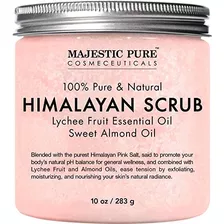 Majestic Pura Sal Del Himalaya Exfoliante Corporal Con Aceit