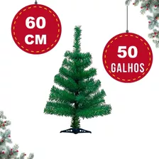 Arvore De Natal 60cm Pequena 50 Galhos Decoração Pinheiro Cor Verde