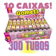 Bala De Goma Gomets Sortido De Frutas =10x Caixas 30un Tubos