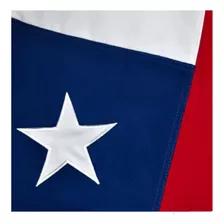 Bandera Chilena 60 X 90 Cm Tela Bordada Reforzada Chile