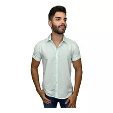 Camisa Gola Padre Masculina Manga Curta Envio Imediato