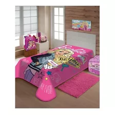 Cobertor Jolitex Ternille Licenciados Raschel Com Design Barbie Moda De 2m X 1.5m