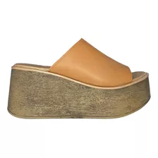 Sandalias Zuecos Mujer Cuero Valu Sandy Moda Verano Sposami 