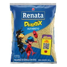 Macarrão De Sêmola Com Ovos Alfabeto Miraculous Renata Divertix Pacote 500g