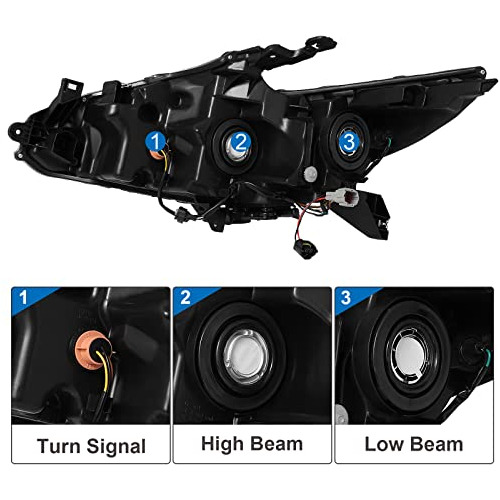 Ensamblaje De Faros Compatible Con Nissan Altima 2016-2018 Foto 3