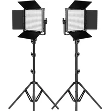 Gvm Rgb Led Studio 2-light Video Light Panel Kit 50rs2l