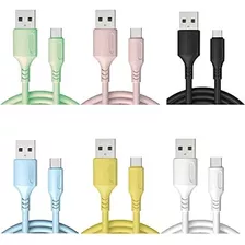 Cable De Carga Y Datos De Colores Android Micro Usb X Combo!