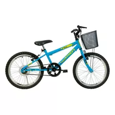 Bicicleta Infantil Aro 20 Athor Charmy S/m C/ Cesto Feminina Cor Azul Tamanho Do Quadro 18