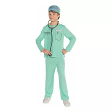 Disfraz Talla Medium(10-12) Para Niño De Médico De Sala