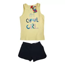 Conjunto Elian Infantil Feminino Camisa Regata E Short 