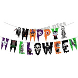Faixa Letra Happy Halloween  DecoraÃ§Ã£o Festa Halloween