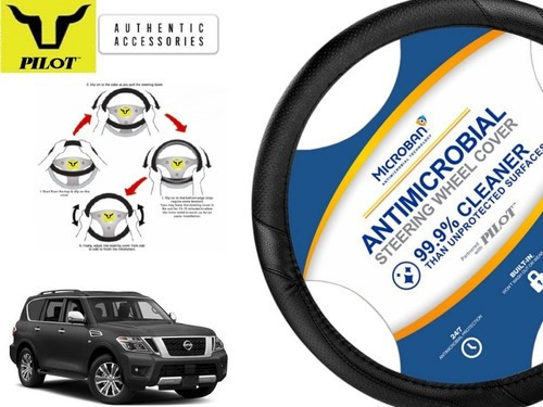 Funda Cubrevolante Negro Antimicrobial Nissan Armada 2020 Foto 2