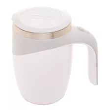 Caneca Térmica Mixer De Aço Inox Com Tampa 380ml Branca Lyor