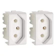 2 Módulos Tomada Lunare 1 Mod 20a Schneider Electric