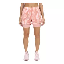 Short Running Topper Crinkled 2 In 1 Mujer En Naranja | Stoc