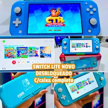 Nintendo Switch Lite Completo Estado De Novo + Jogos !