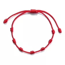 Pulsera Hilo Rojo 7 Nudos Protección Buena Suerte