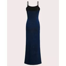 Vestido Gala/graduación Azul Brillante Talla Xs/s