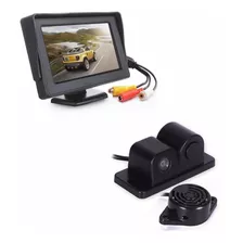 Monitor Veicular 4.3 + Câmera De Ré + Sensor Acoplado Promo