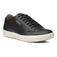 Sapatenis Pegada Masculino Em Couro Preto Original 510403-05